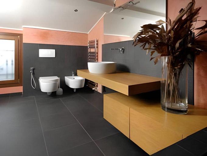 Bathroom 4, Hotel Stella, Modena