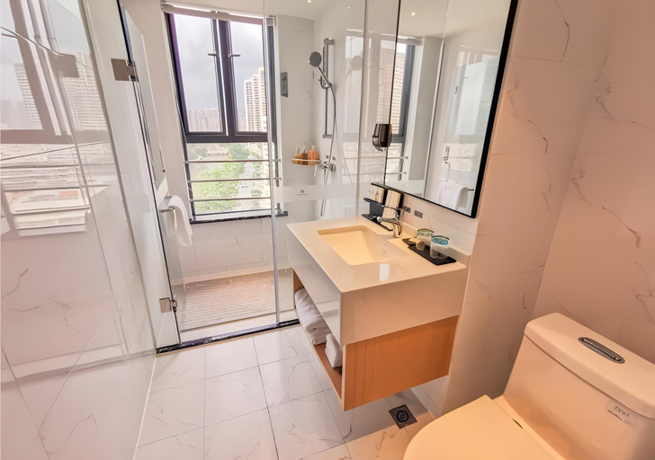 Bathroom 3, Borrman Hotel Puning International Commodity City Wantaihui, Jieyang