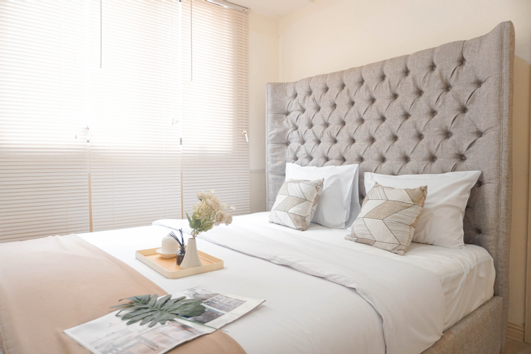 Bedroom 1, New Furnished 2BR with Office Room at Meikarta Apartment By Travelio, Cikarang
