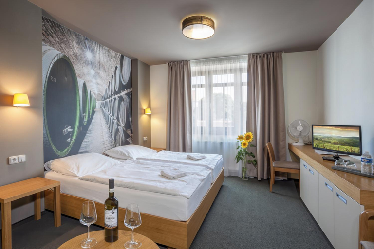 Bedroom, Hotel Lidovy dum, Hodonín