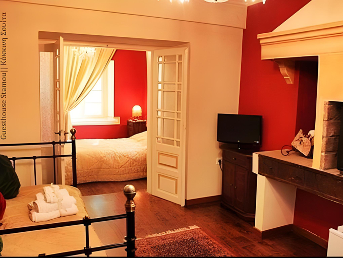 Bedroom 2, Archontiko Stamou Boutique Hotel, Thessaly