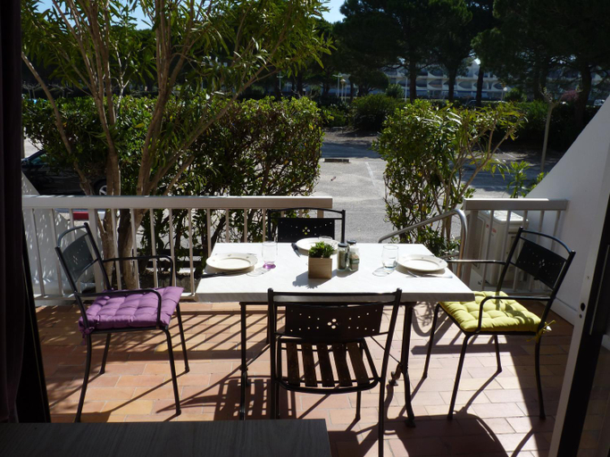 Balcony/terrace 2, Sol-y-Days Flamant, Studio avec terrasse et parking, residence avec un acces direct a la plage, Gard