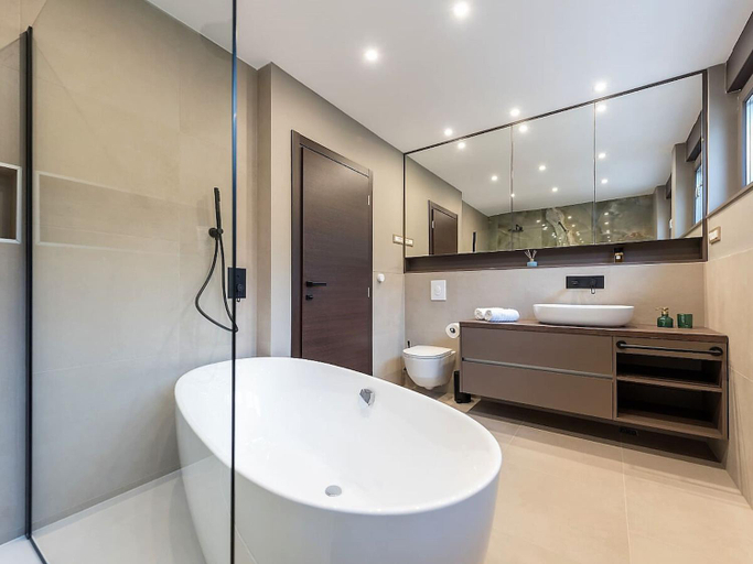Bathroom 4, Stylish Villa Aria with pool, 100m to beach and sea, Tučepi