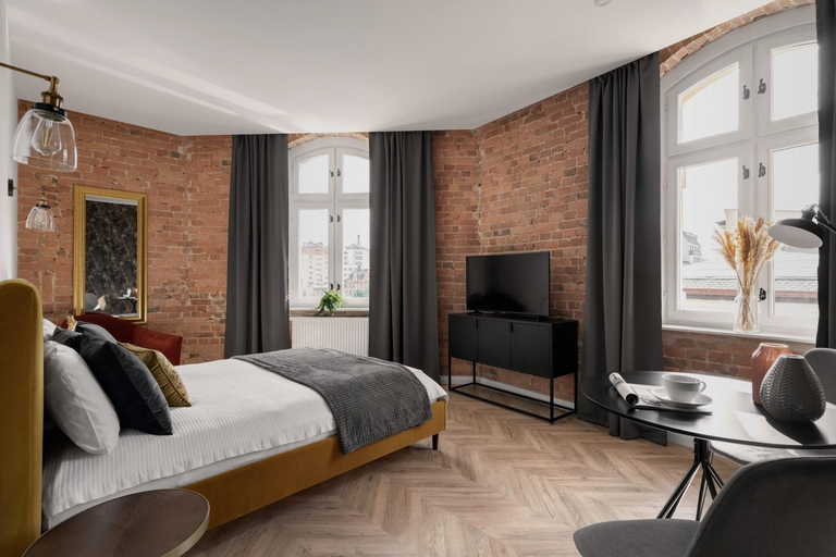 Bedroom, HARBOR APARTMENTS - Mariacka, Będzin