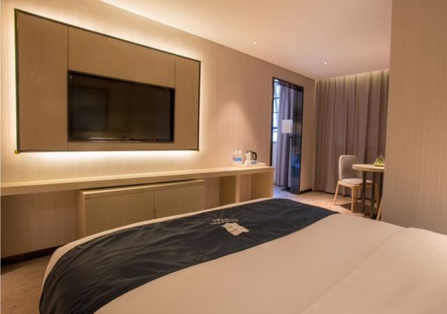 Bedroom 2, Echarm Hotel Wuhan Vanke Future Center Wulidun Metro Station, Wuhan