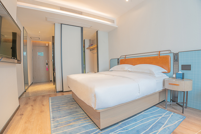 Bedroom 2, Echarm Hotel Zigong Machishui Wanda Plaza, Zigong
