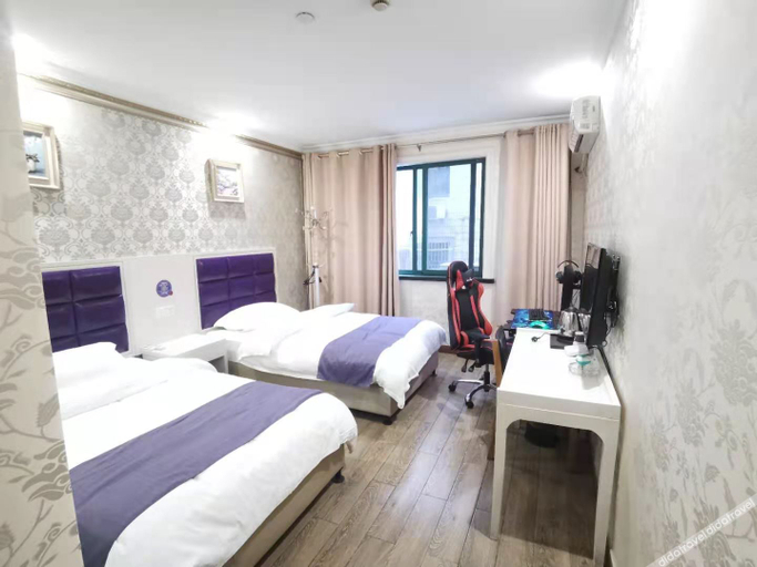 Bedroom 2, Time Hotel(Shaoxing Keqiao Textile Chengbei market store), Shaoxing