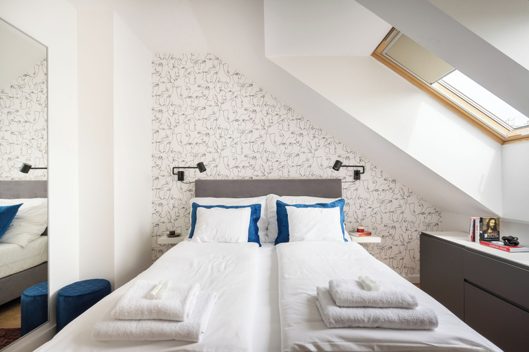 Bedroom 2, The Rose Garden Apartments, Budapesti