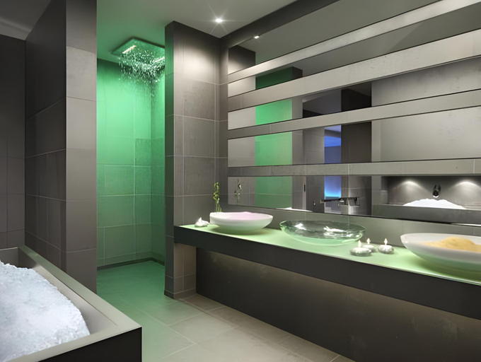 Bathroom 4, Luxury All Inclusive Resort Schwarzbrunn - 4 Stars Superior, Schwaz