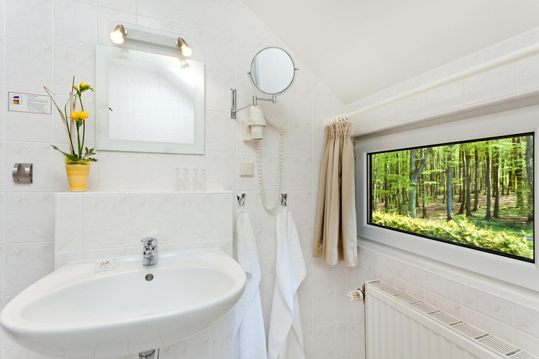 Bathroom 2, Restaurant & Hotel Baumhaus Hagen, Vorpommern-Rügen