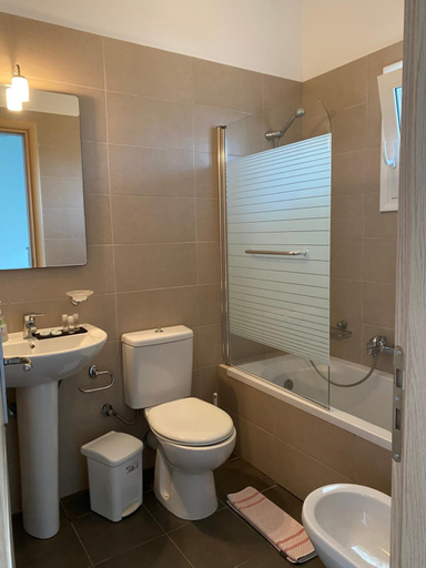 Bathroom 2, Amaltheia Beach Front Houses, Ionian Islands