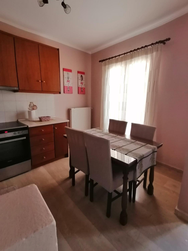 Kitchen 2, flower garden apartment, Ionian Islands