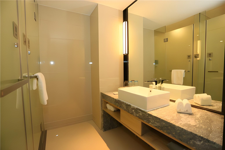 Bathroom 3, Echarm Hotel Chengdu Pidu Comprehensive Bonded Zone BOE, Chengdu