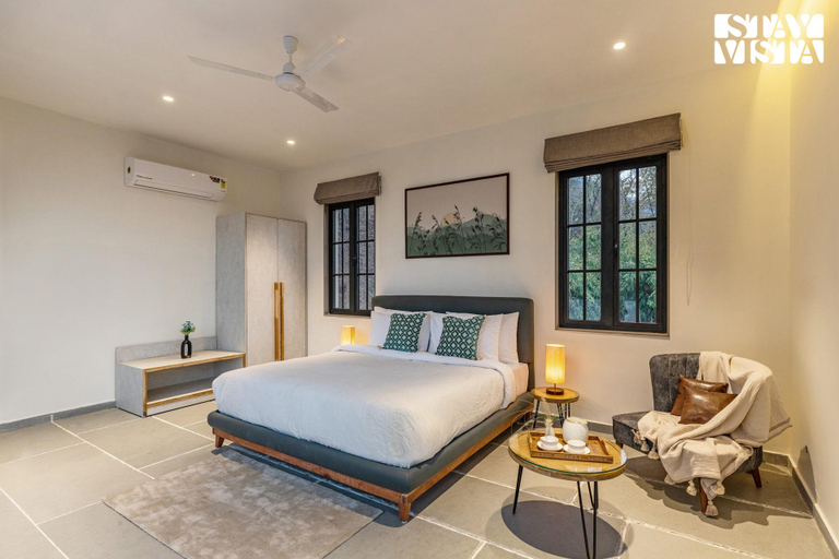 Bedroom 3, StayVista's Ikebana - Living By The Forest Edge, Udaipur