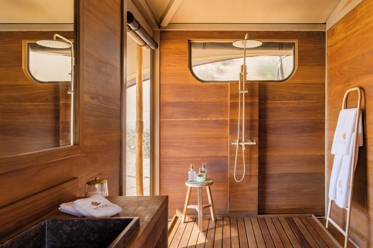 Bathroom, Amar Luxury Desert Ecolodge, Al Ain
