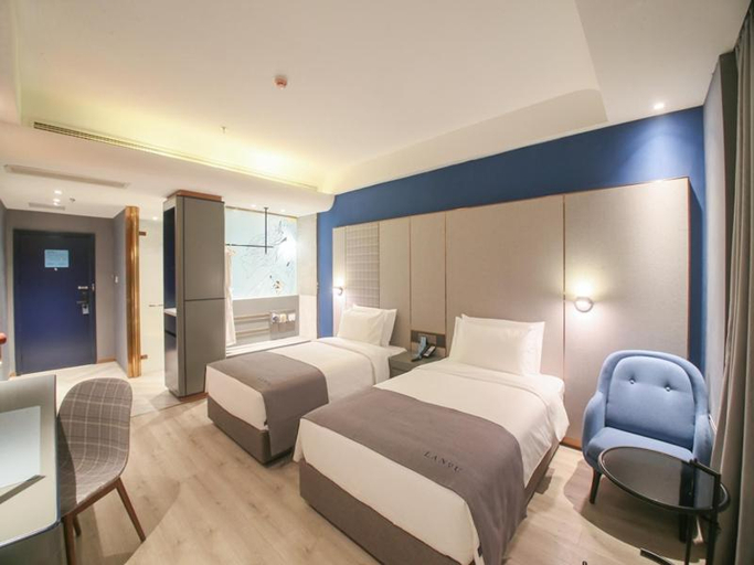 Bedroom 2, LanOu Hotel Zhangye Hexi College Ganquan Park, Zhangye