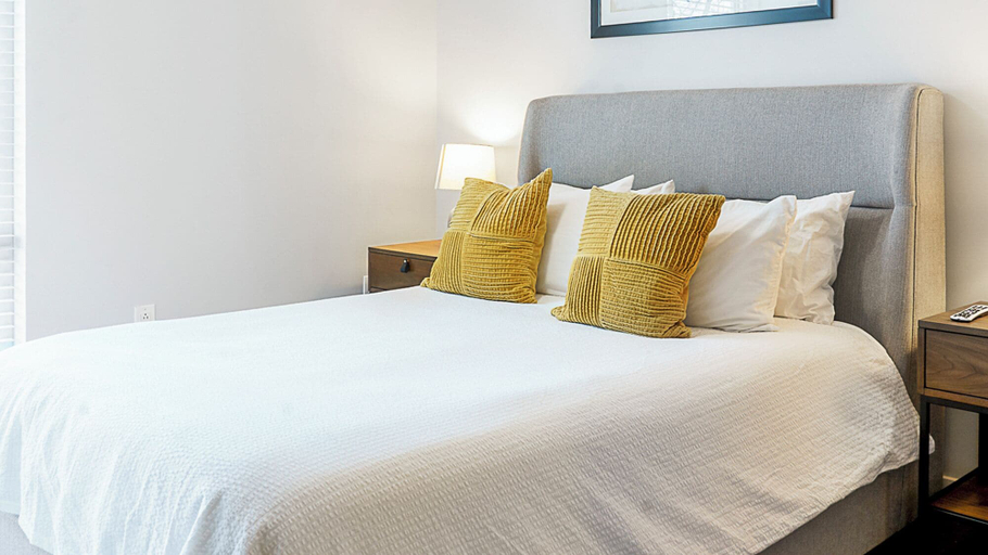 Bedroom 2, Canal Walk District Apartments by Landing, Indianapolis