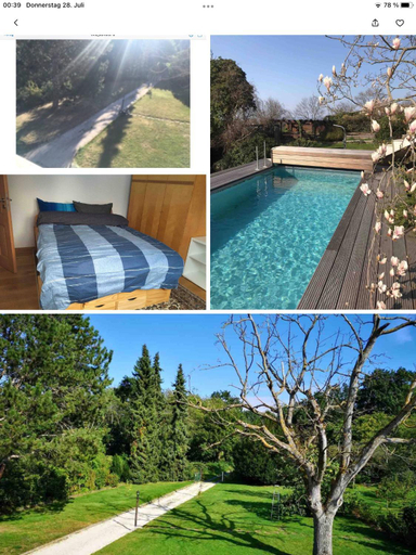 Sport & Beauty, Doppelzimmer mit neuem Bad und Sportpool-Nutzung außen, im Souterrain der Villa Naturpark, Garten mi, Koblenz