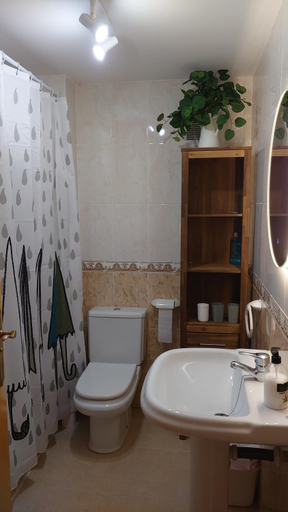 Bathroom 4, Apto. con wifi, piscina, vistas al mar y parking., Castellón
