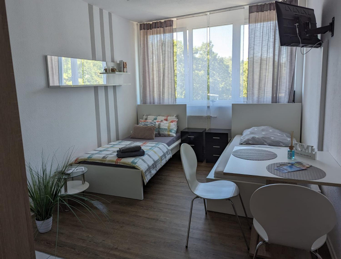 Bedroom 2, Appartement Bahnhof, Mainz