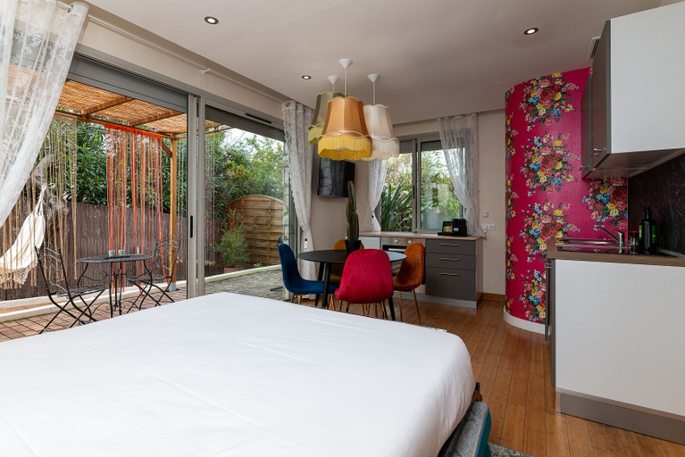 Bedroom 3, Studio La Roulotte du Tzigane, Mandara Beach, Alpes-Maritimes
