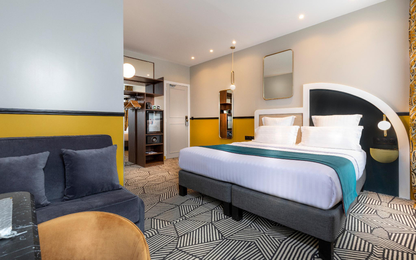Bedroom 3, Hotel Elysa Luxembourg, Paris
