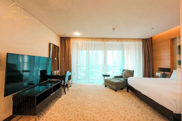 Bedroom 4, Studio with Thrilling Burj Khalifa View, Dubai