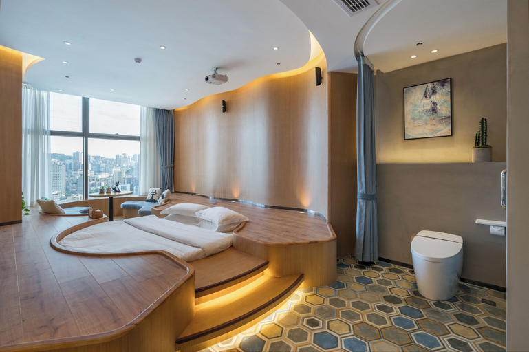 Bedroom 2, ChongQing BackHome Riverview Hotel, Chongqing