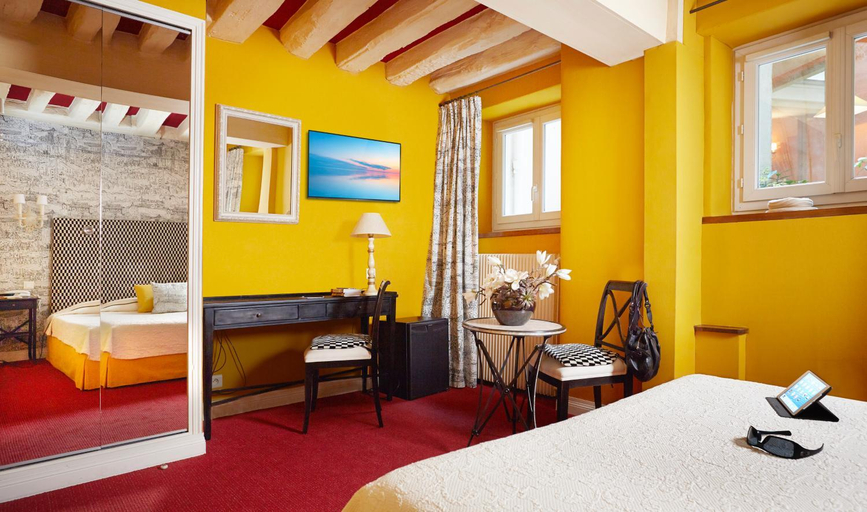 Bedroom 3, Hotel Beaubourg, Paris