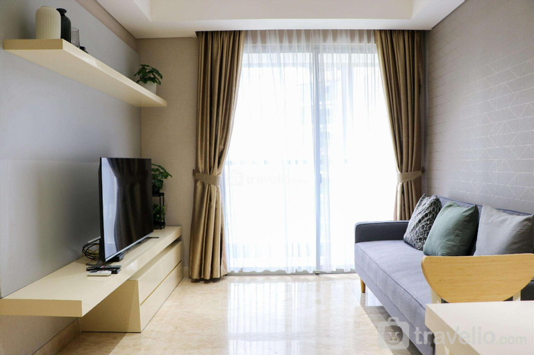 Modern Comfortable 1BR Gold Coast PIK By Travelio, North Jakarta