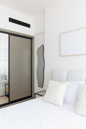 Bedroom 3, Bright 1BR in Binghatti Corner, Dubai