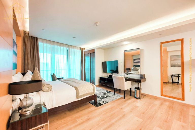 Bedroom 2, Studio with Superb View Downtown, Dubai
