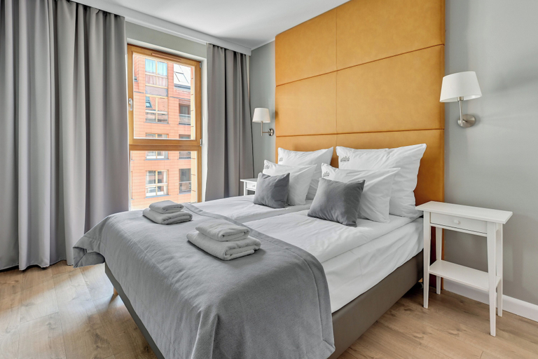 Bedroom 3, Aura - Riverside & Parking by Downtown Apartments, Gdańsk City