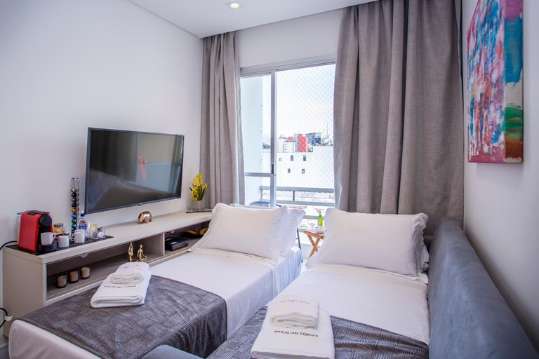 Bedroom 1, Moderno | Internet Ultra-Veloz | Piscina | AC, São Paulo
