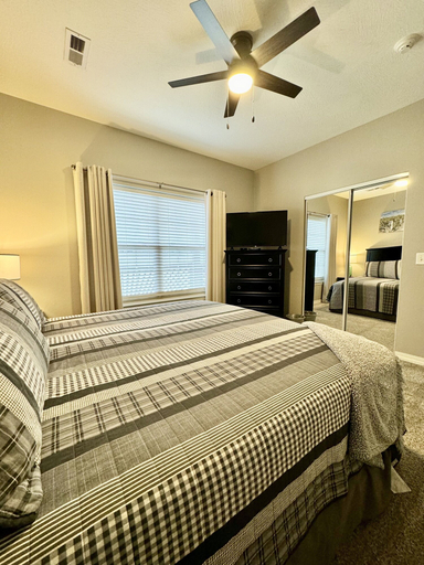 Bedroom 3, Walk-in level Vacation Condo B-6 Near Lake by RedAwning, Taney
