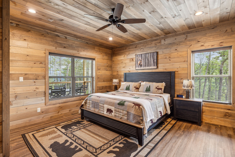 Bedroom, Hatcher Mountain Hideaway 2 Bedroom Cabin by RedAwning, Sevier