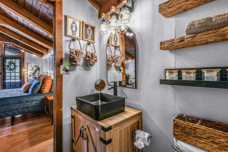Bathroom 4, Cliff Haven 1 Bedroom Cabin by RedAwning, Blount