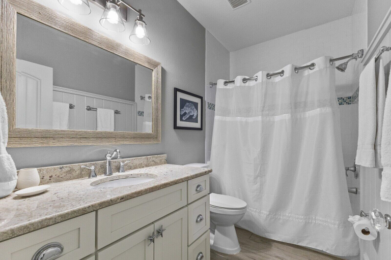 Bathroom, Tiki By The Sea 5 Bedroom Home, Manatee