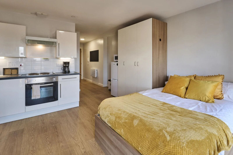 Bedroom 3, Chic Studios at The Summit - Campus Accommodation, Leicester
