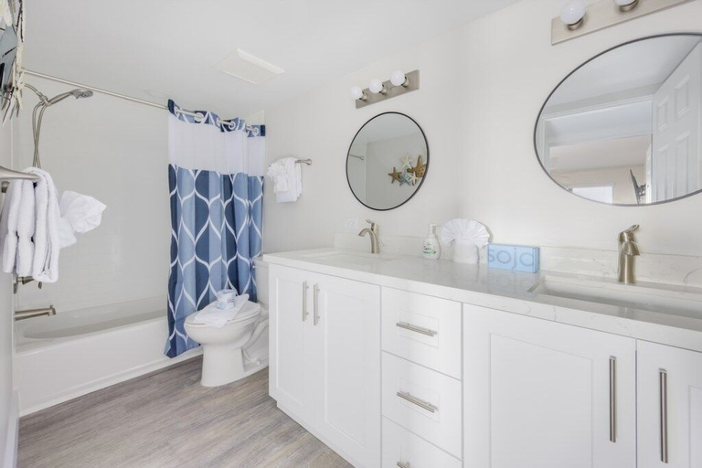 Bathroom, Pelicans Roost 301 2 Bedroom Condo by RedAwning, Lee