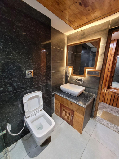 Bathroom 3, Hotel CM Palace - Pure Vegetarian, Mandi
