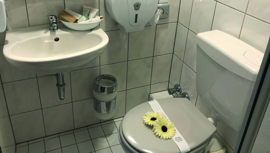 Bathroom 3, Hotel zum Deich, Wesel