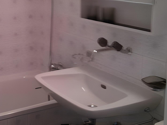 Bathroom 2, Ferienwohnungen Chesa Clois 24 Studios, Albula