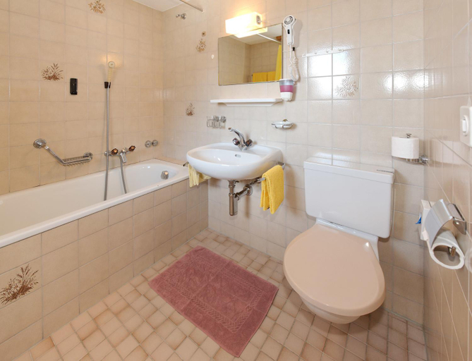Bathroom 2, Hotel zum See, Visp