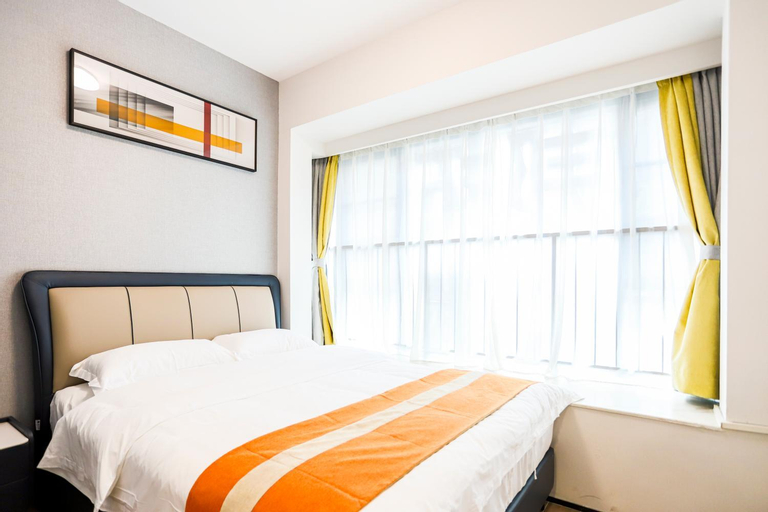 Bedroom 2, Shenzhen B T Miele Executive Apartment - Baoan International Airport Bihaiwan Subway Station, Shenzhen