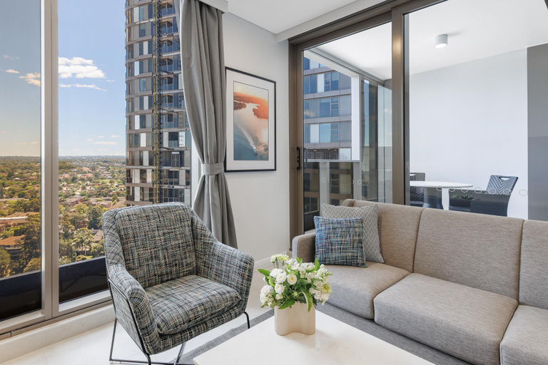 Bedroom 3, Meriton Suites George Street, Parramatta, Parramatta - Inner