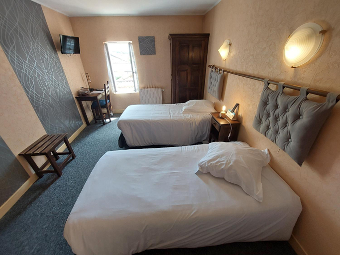 Bedroom 2, Logis Hotels - La Table d'Antan - Hotel 2 etoiles et Restaurant, Lot-et-Garonne