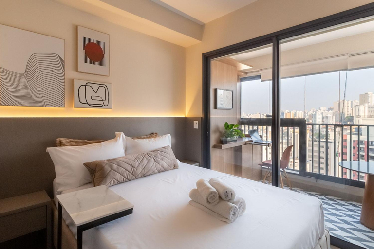 Bedroom, Facto Bela Vista - Studios por temporada, São Paulo