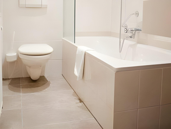 Bathroom, Hotel de Blanke Top, Sluis