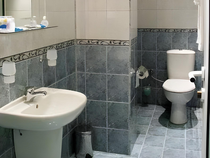 Bathroom 3, Hotel Kardinal, Blagoevgrad